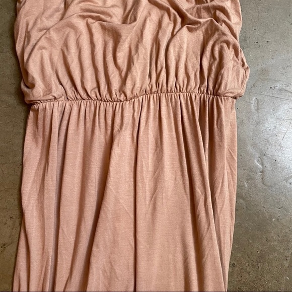 Halter maxi dress with smocked waist - Picture 4 of 5